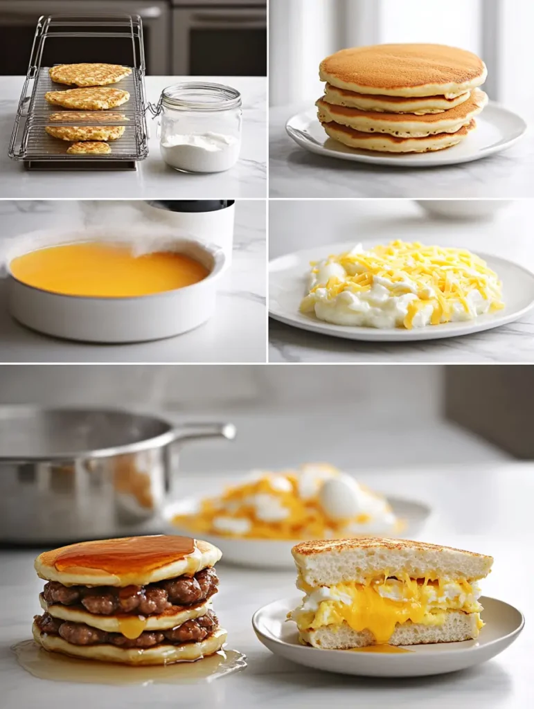 Step-by-step preparation of Homemade McGriddle