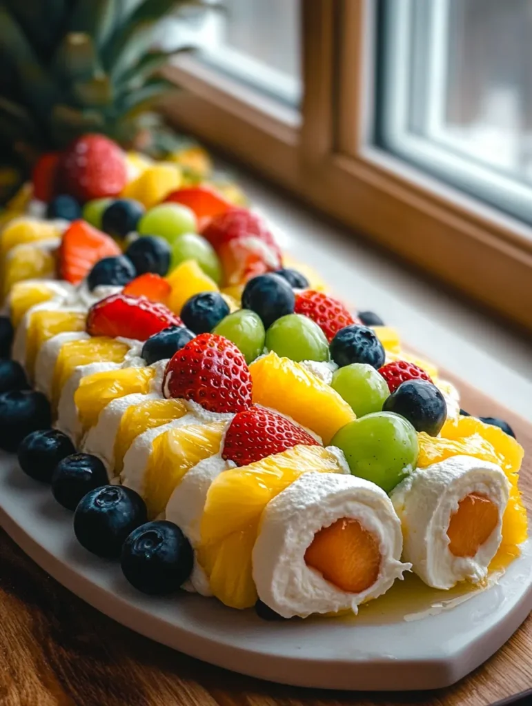 Various fruit combinations for cheesecake roll-ups