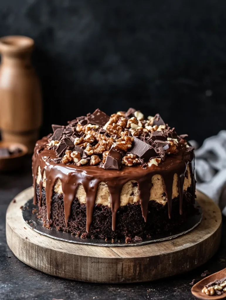 Spreading coconut-pecan frosting
