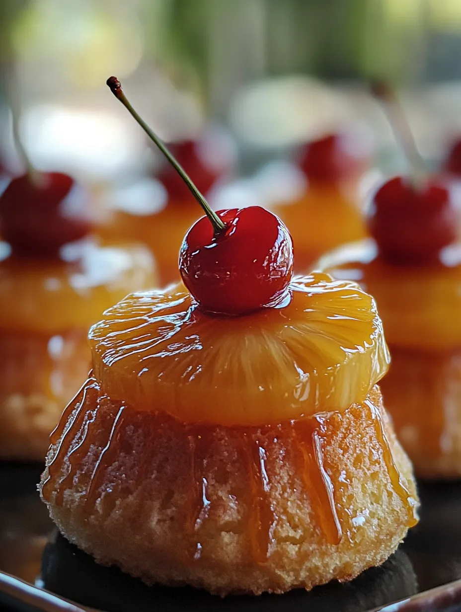 Pineapple Upside Down Mini Cakes