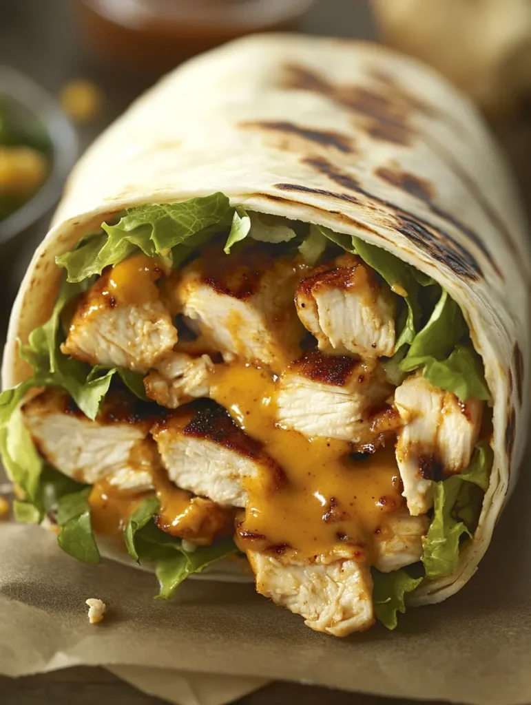 Grilled chicken marinating in chipotle spices for burrito
