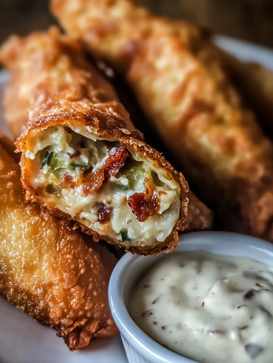 jalapeño popper egg rolls