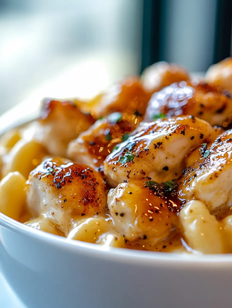 Honey Pepper Chicken Mac and Cheese