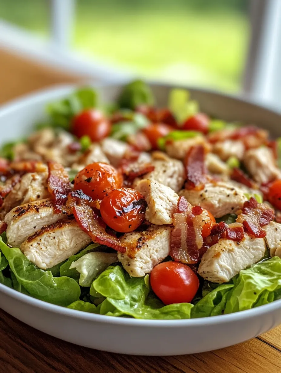 Healthy BLT Chicken Salad