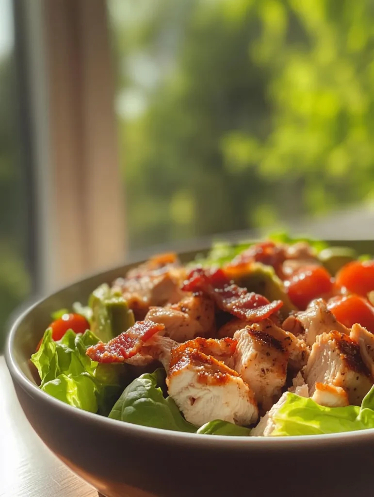 Woman meal prepping keto BLT chicken salad in containers
