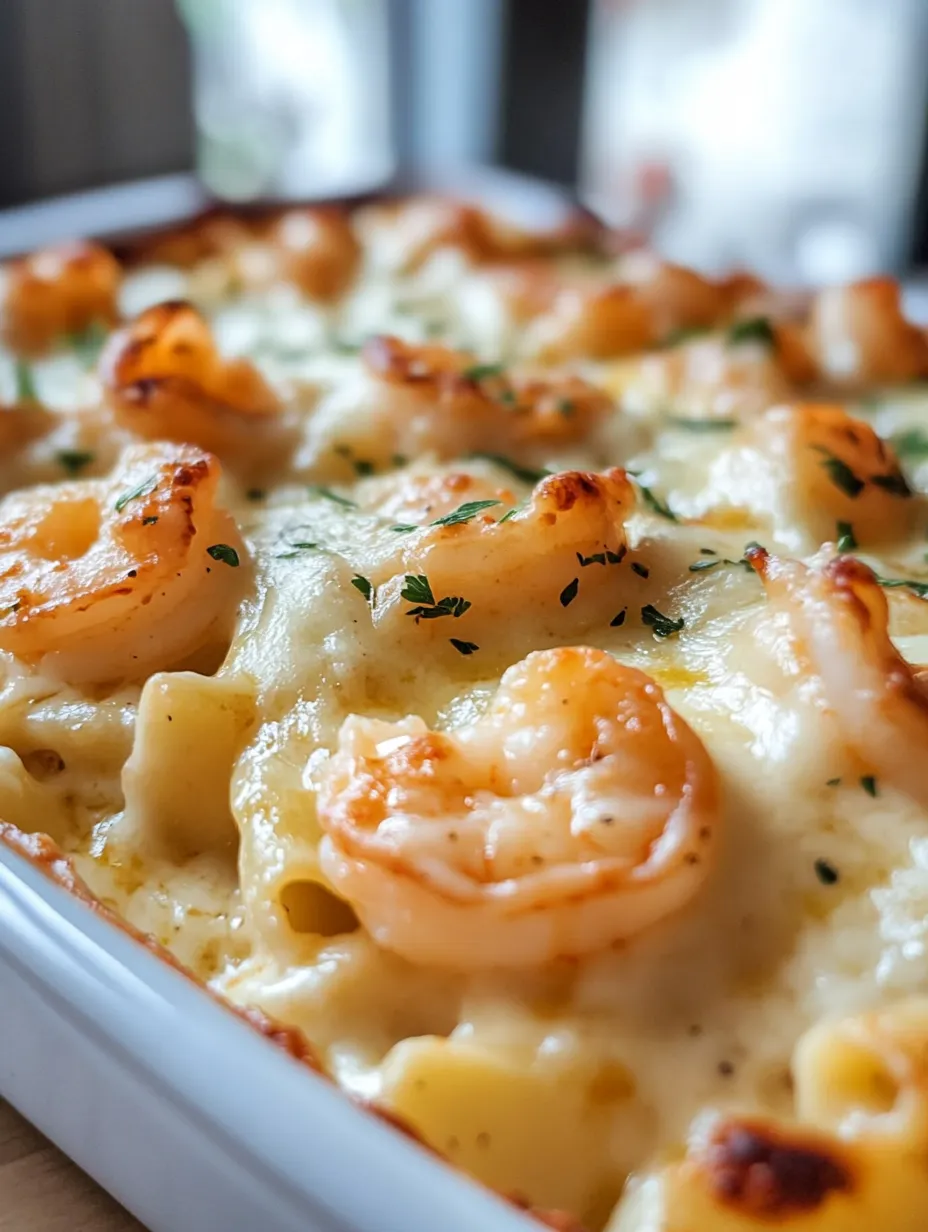 Shrimp Scampi Pasta Bake