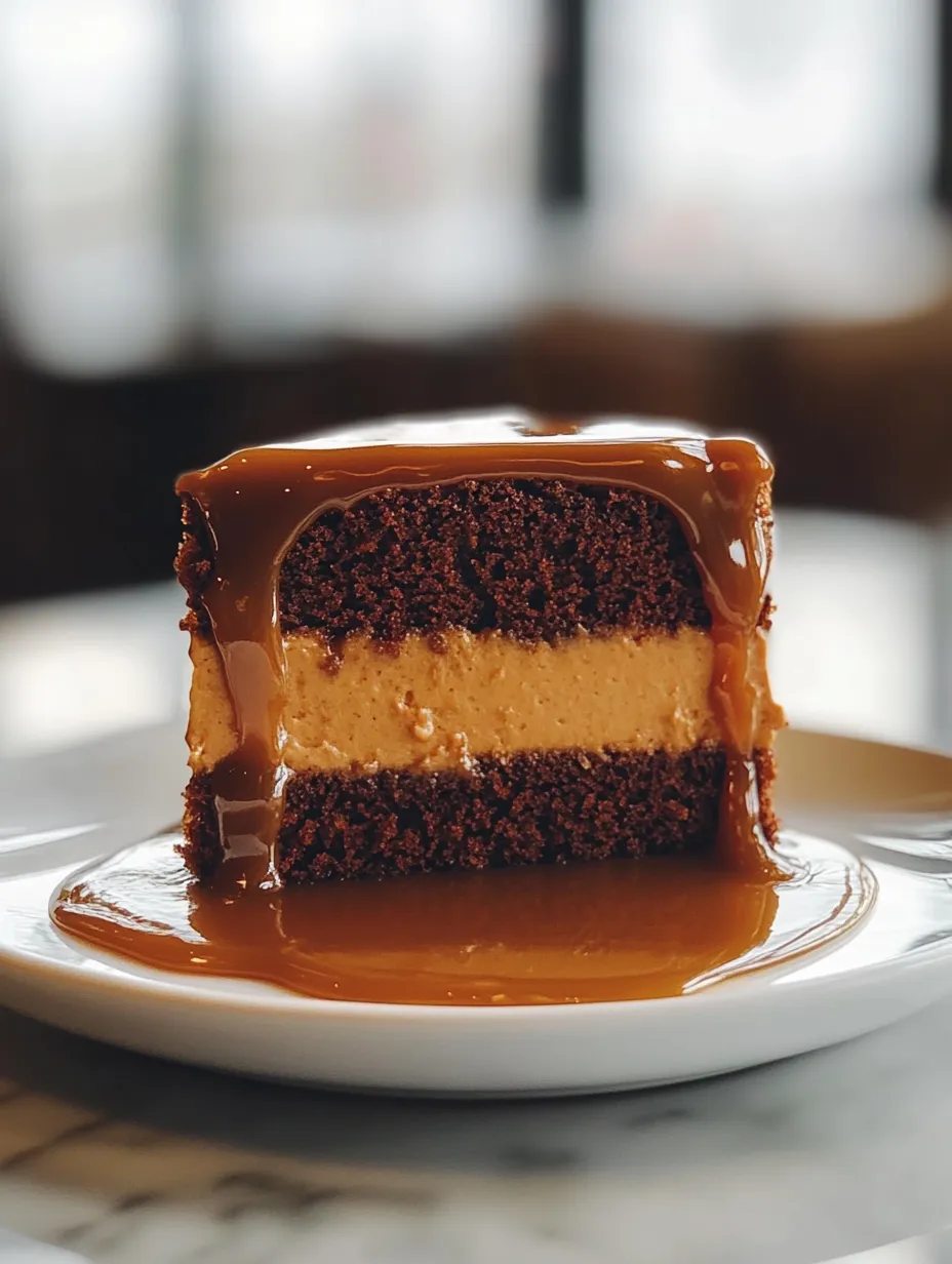 Gooey Coffee Caramel Cake