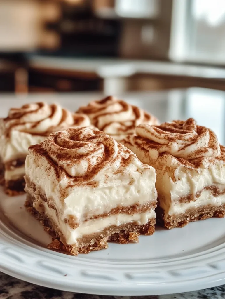 Ingredients for Cinnamon Roll Cheesecake Bars arranged on marble countertop