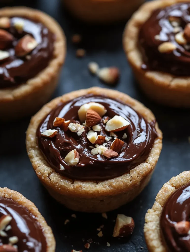 Ingredients for Nutella stuffed cookie cups laid out on marble countertop