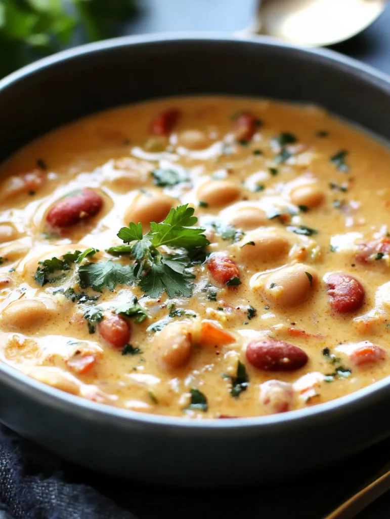 Cooking coconut butter bean curry in cast iron skillet with wooden spoon