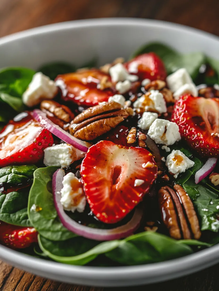 strawberry spinach salad