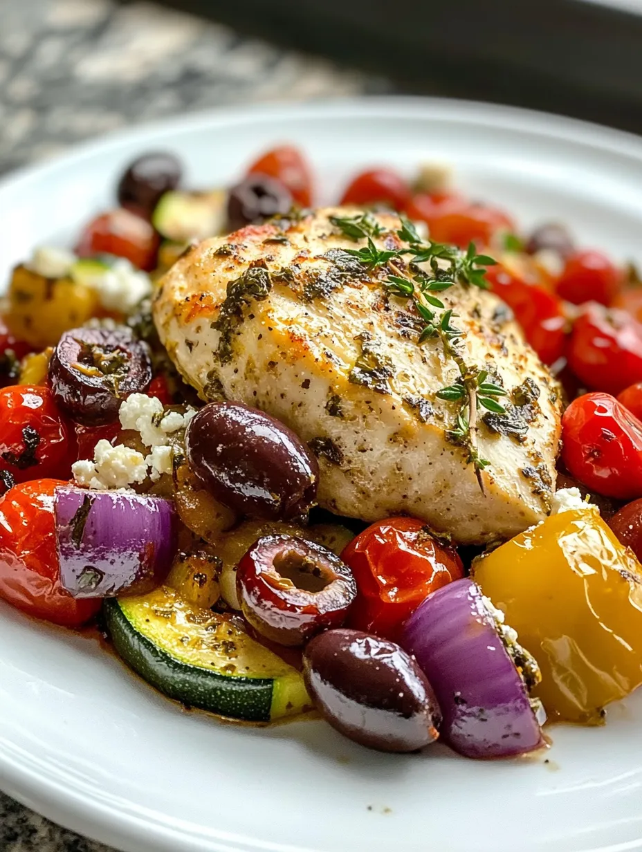 Greek sheet pan chicken