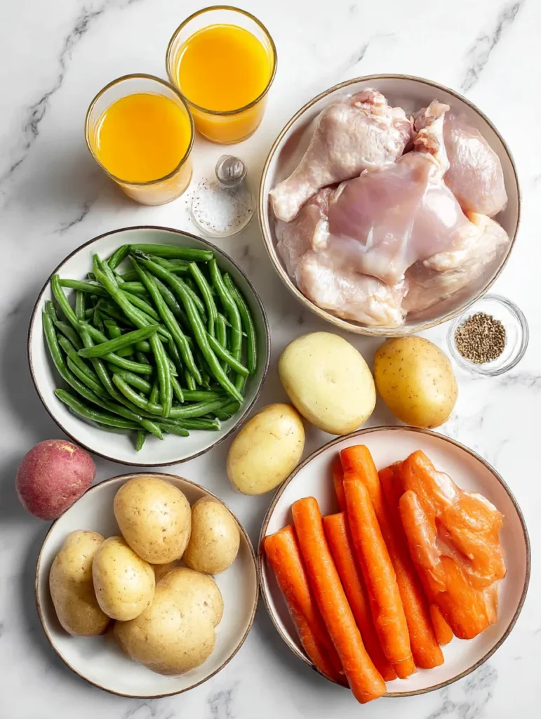 Ingredients for slow cooker apricot chicken