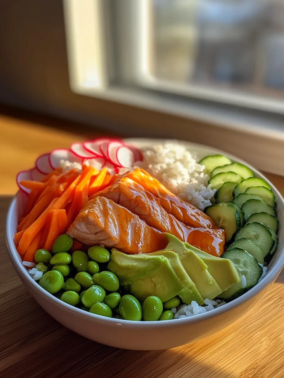 Honey Sriracha Salmon Bowl