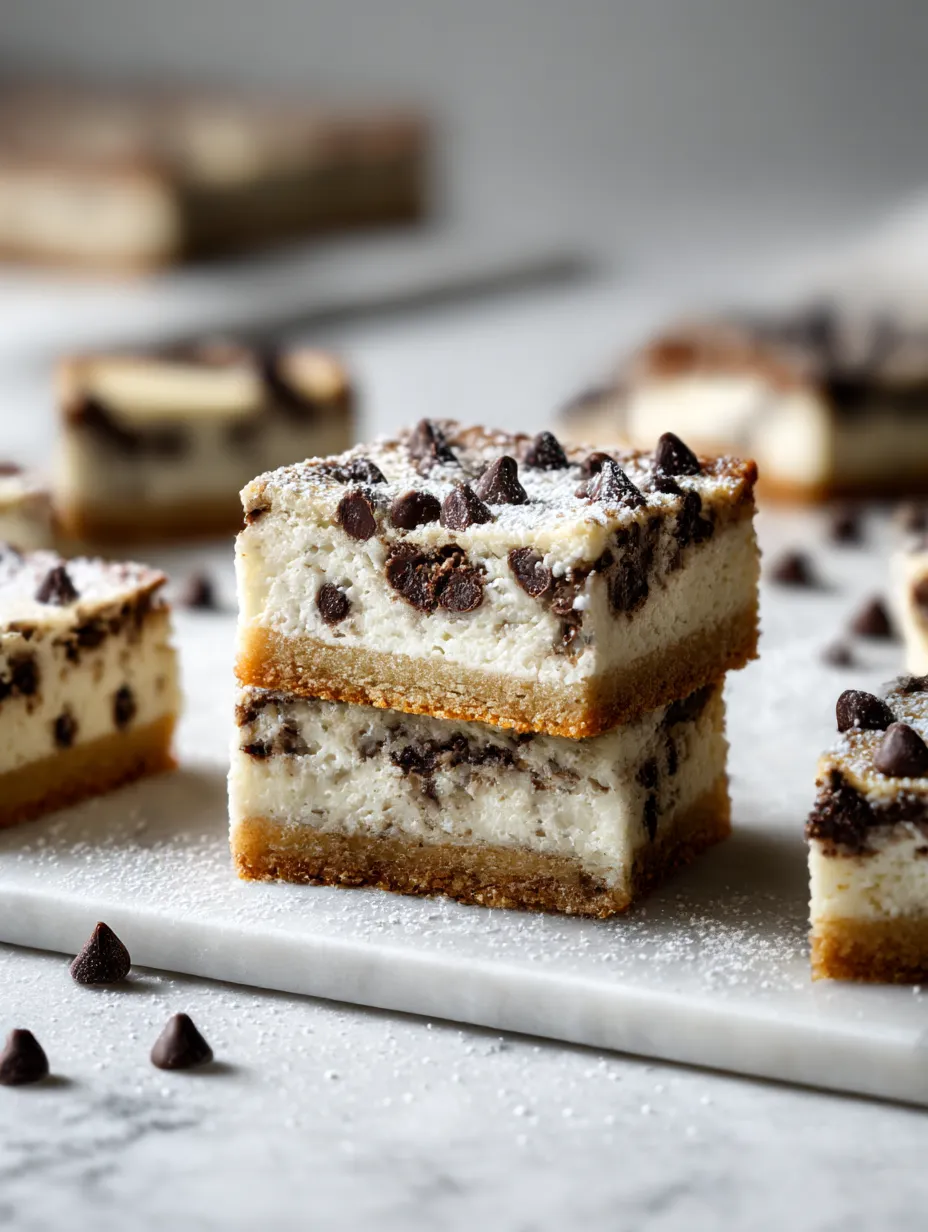 Keto Chocolate Chip Cheesecake Bars