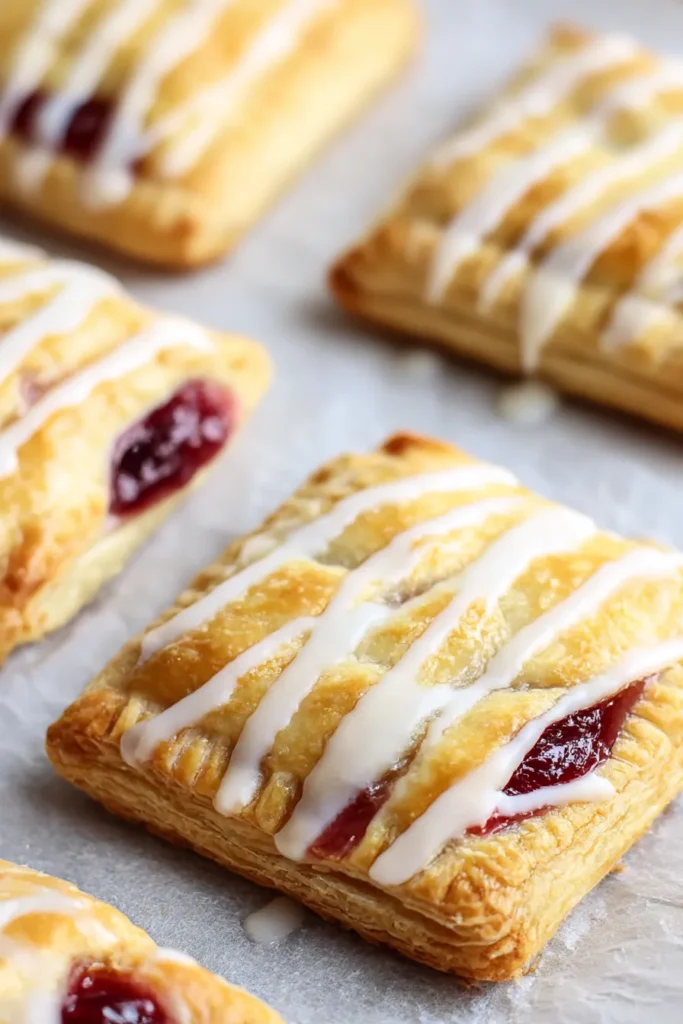 one large strawberry turnover sprinkled
