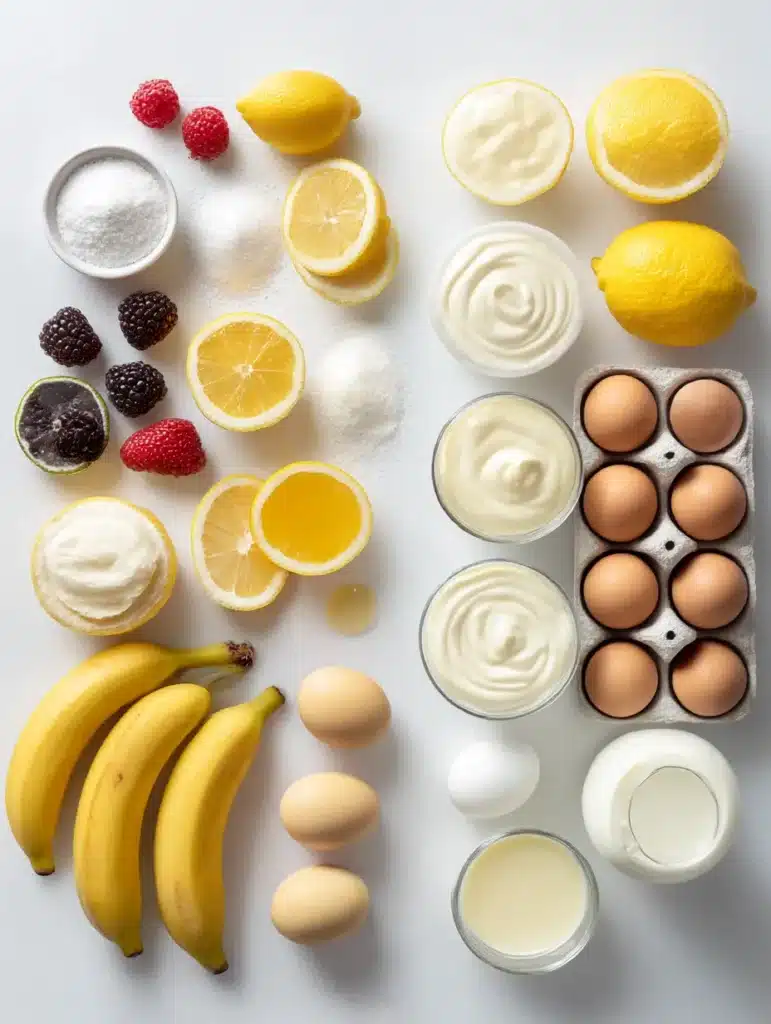 Ingredient comparison between sorbet and ice cream making components