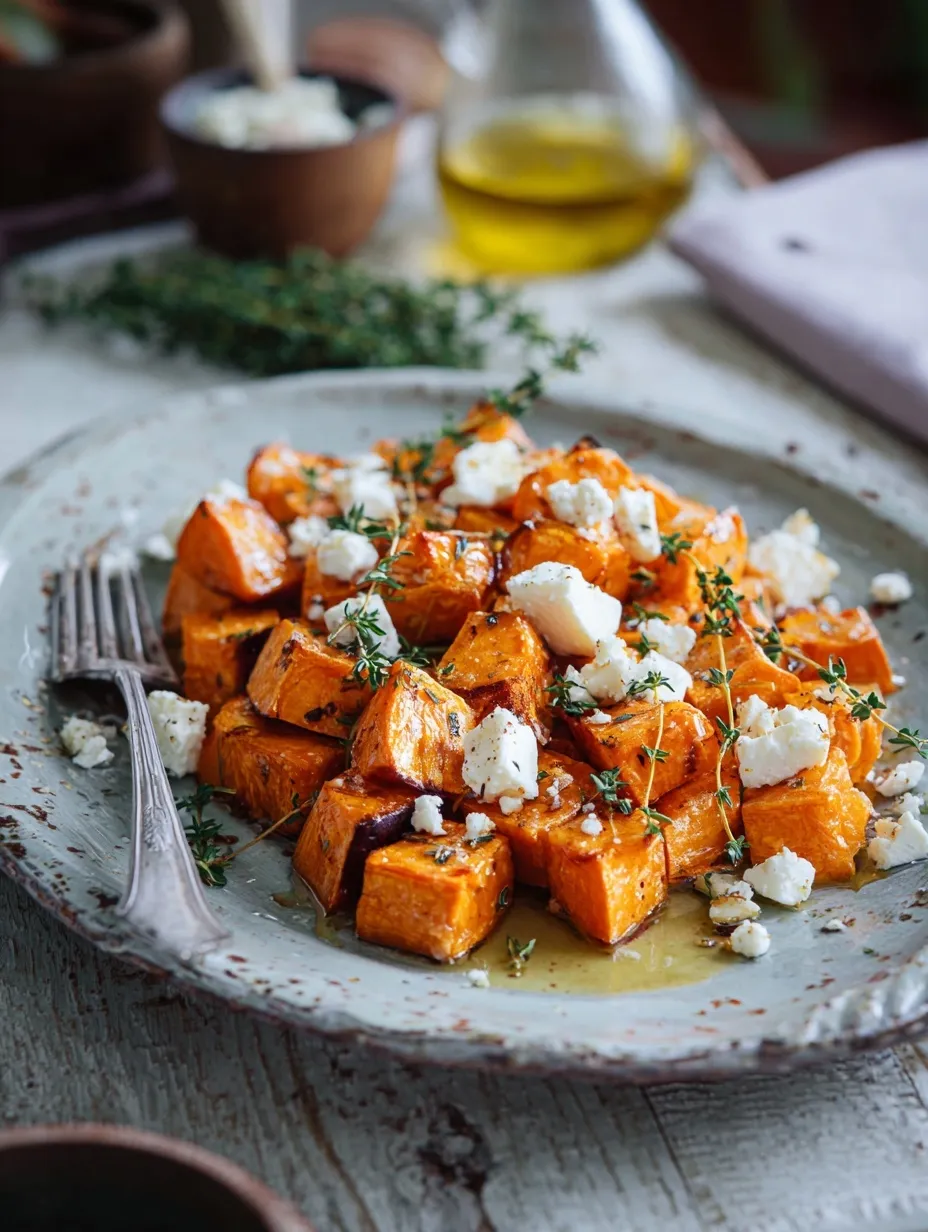 Honey Feta Sweet Potato Rounds