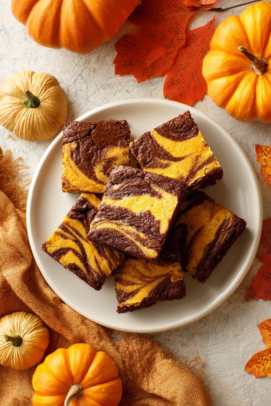 Pumpkin Cheesecake Brownies