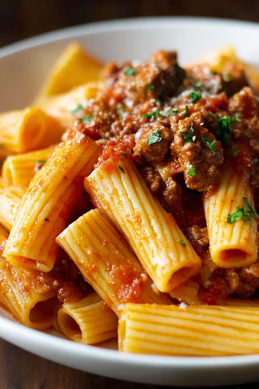 Cajun Steak Tips Rigatoni