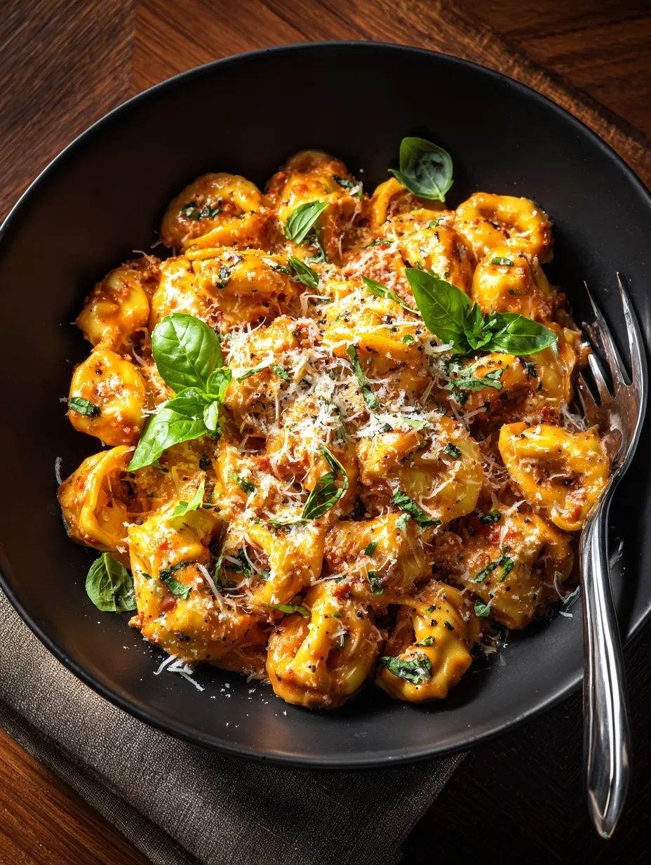 Easy Crockpot Chicken Tortellini
