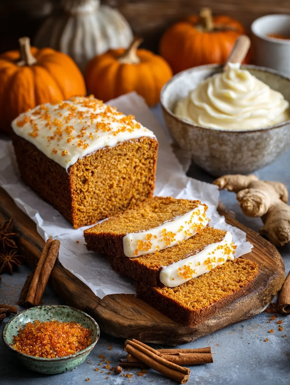 Pumpkin Bread Cream Cheese Heaven