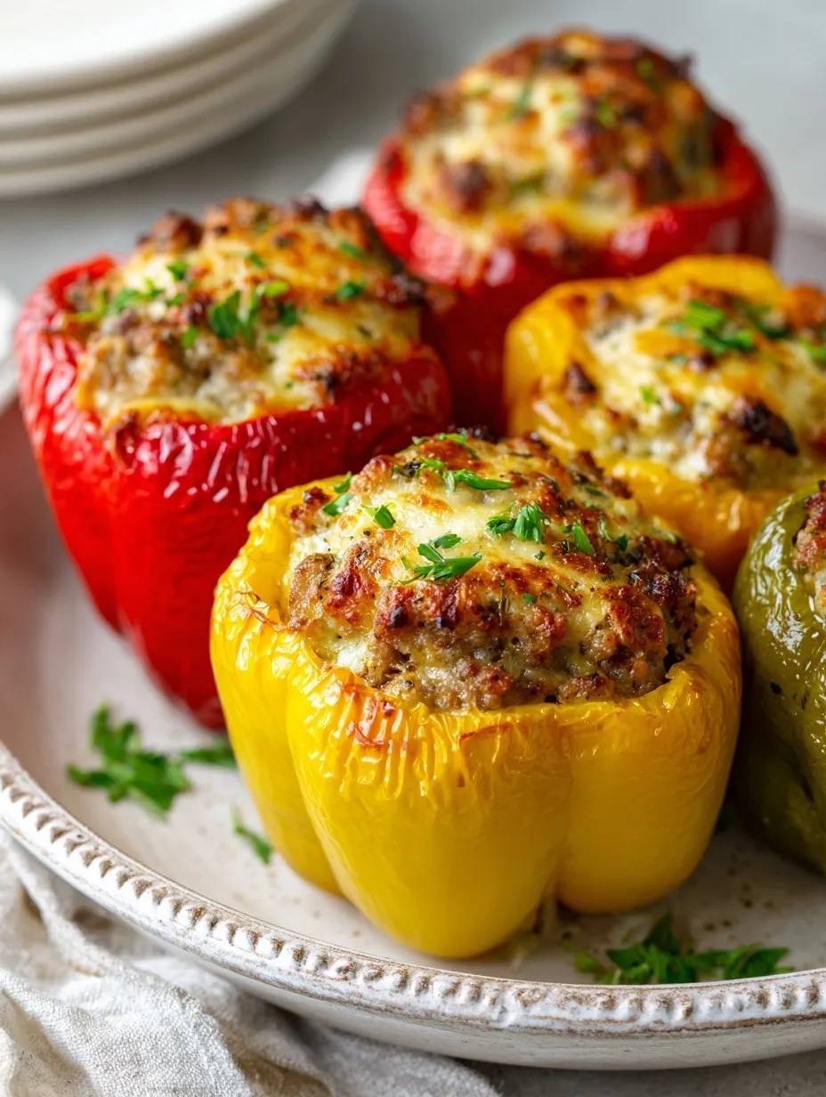 Cheesy Stuffed Bell Peppers