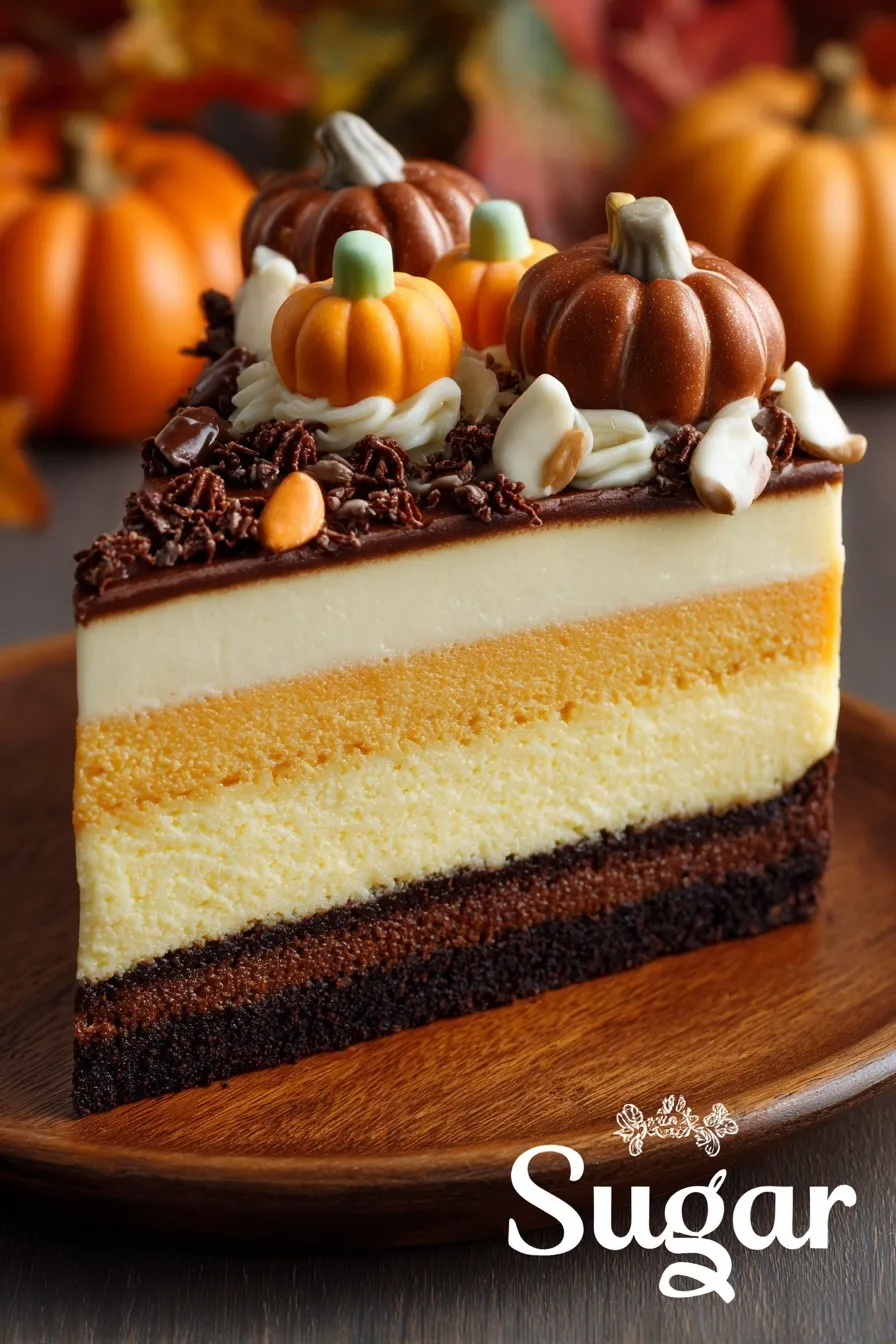 Pumpkin Chocolate Mousse Cake