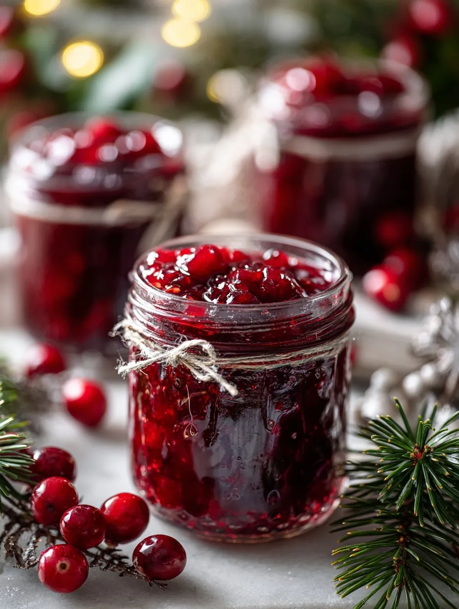 Sweet Christmas Cranberry Jam