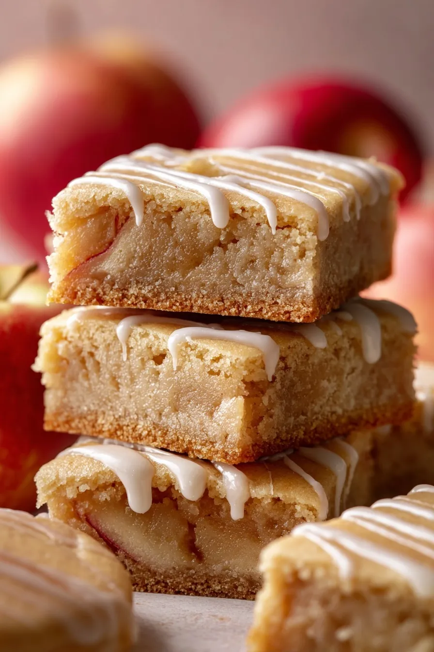 Maple Apple Blondies Perfection