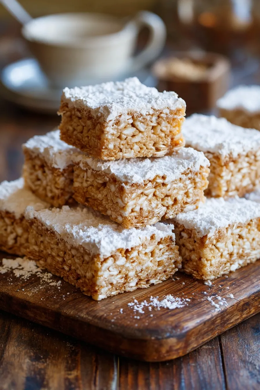 Gingerbread Rice Krispie Treats