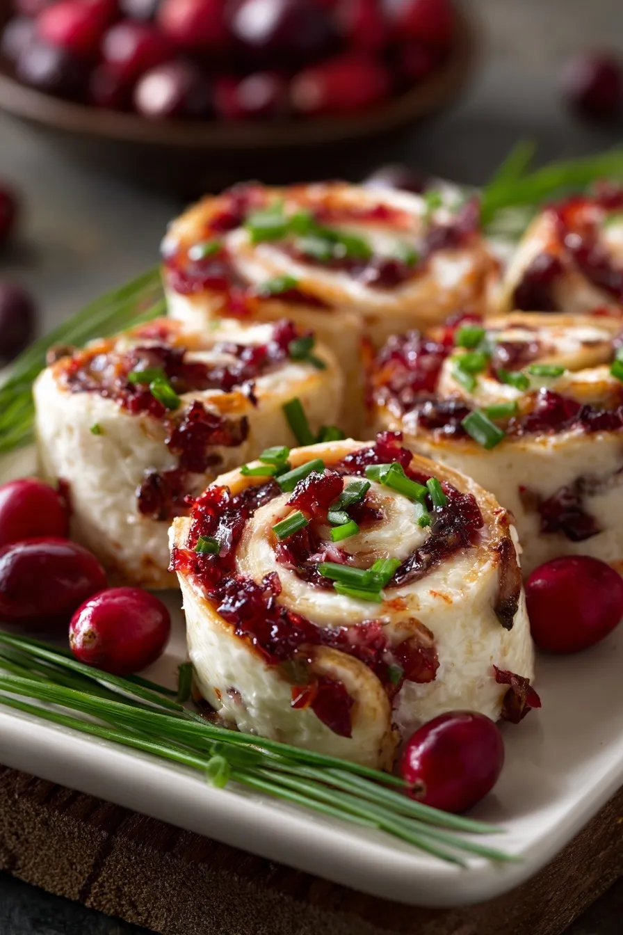 Christmas Cranberry Roll-ups Recipe
