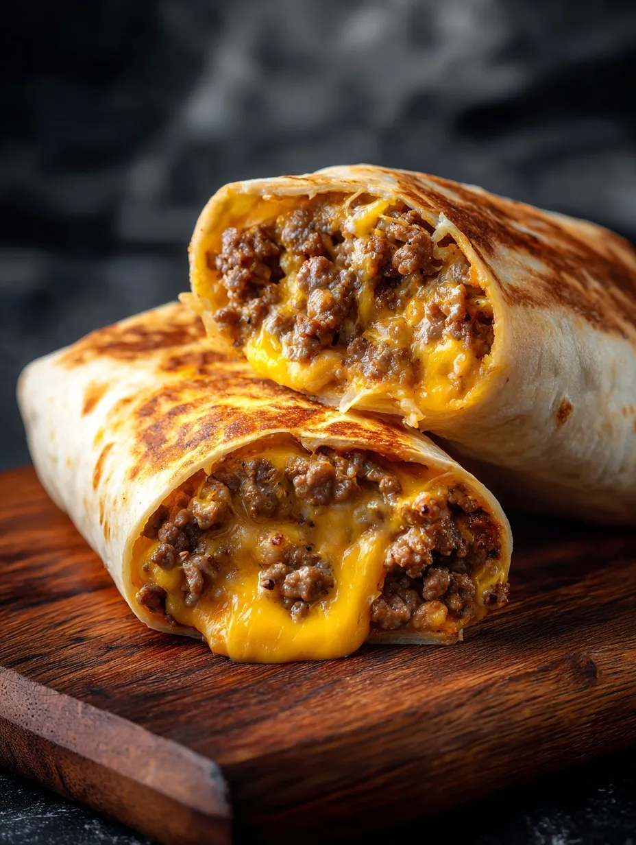 Garlic Butter Cheeseburger Rollups