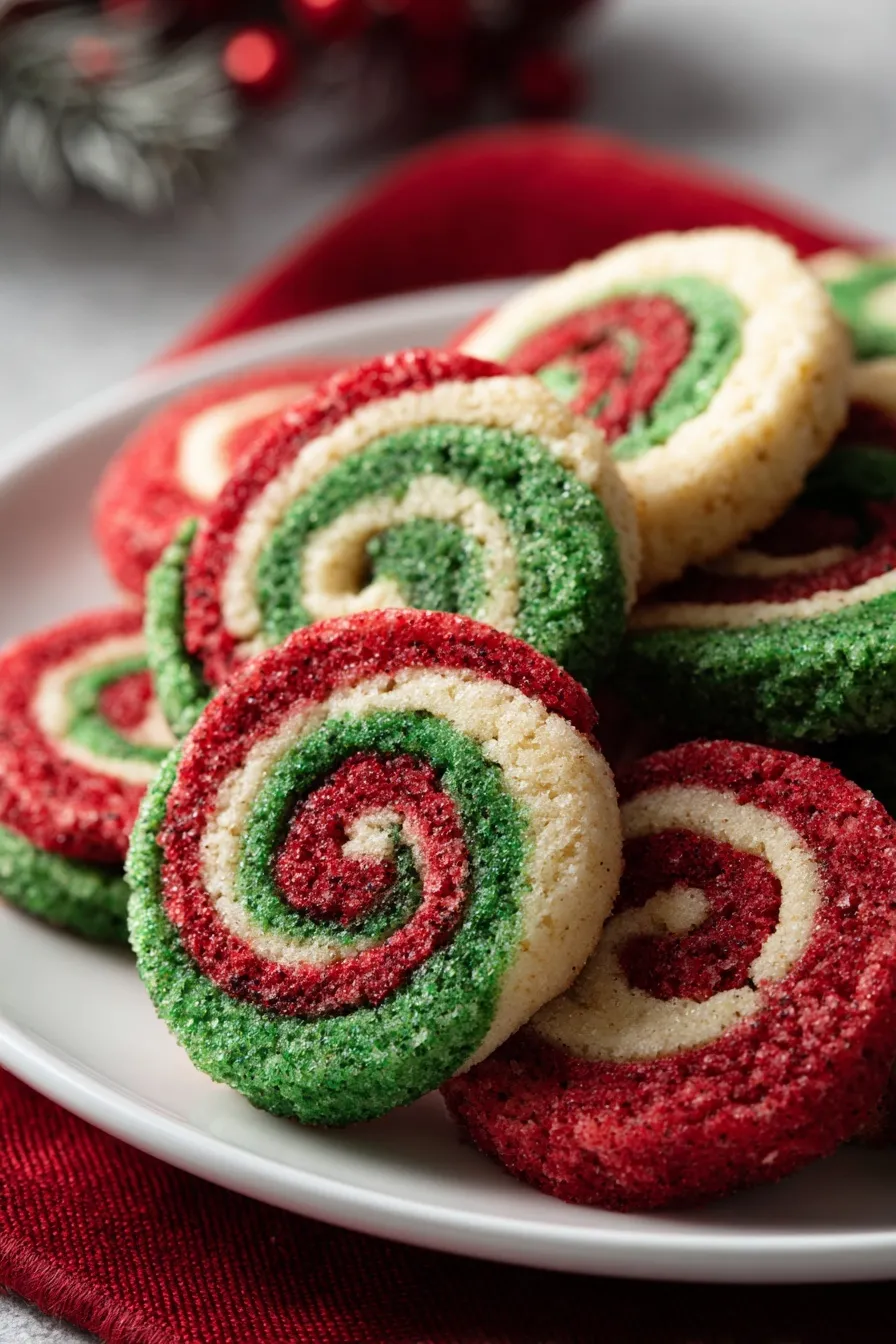 Christmas Pinwheel Cookies