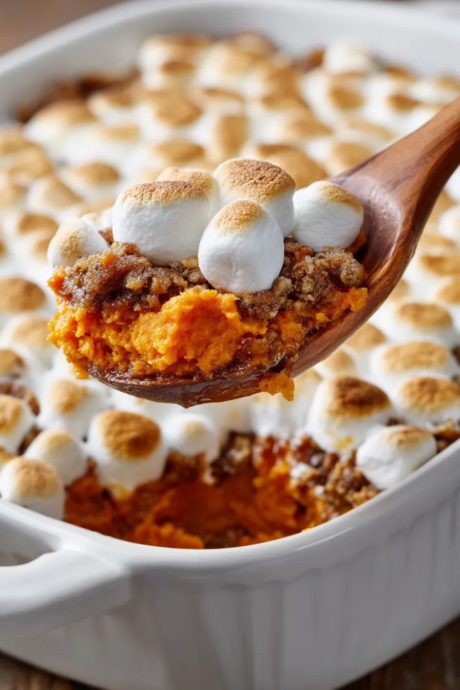 Sweet Potato Casserole with Marshmallows