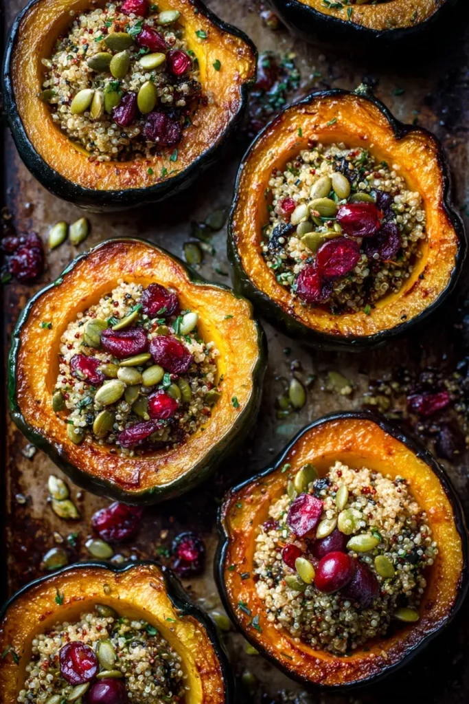 Best Vegetarian Stuffed Acorn Squash Recipe (Fall Comfort!)