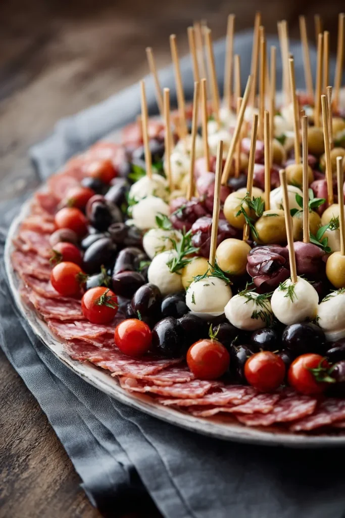Amazing Antipasto Wreath Recipe (Holiday Appetizer!)