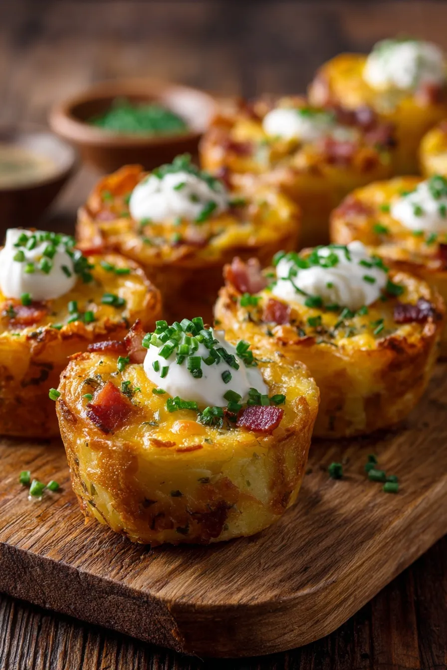 Loaded Tater Tot Cups Recipe