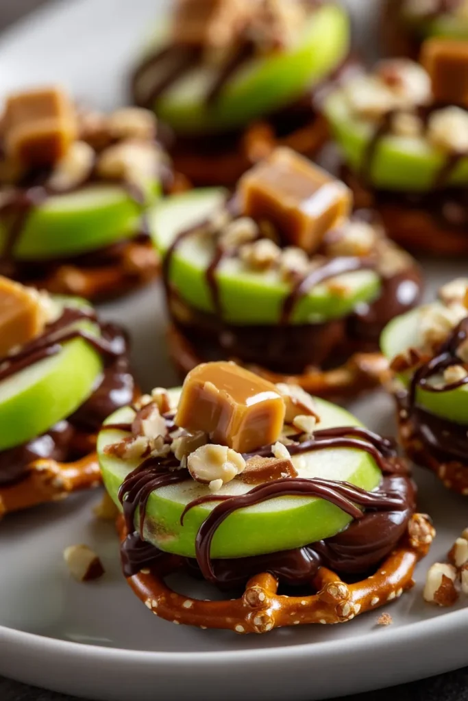 4F-Easy Caramel Apple Pretzel Bites Recipe (Party Perfect!)
