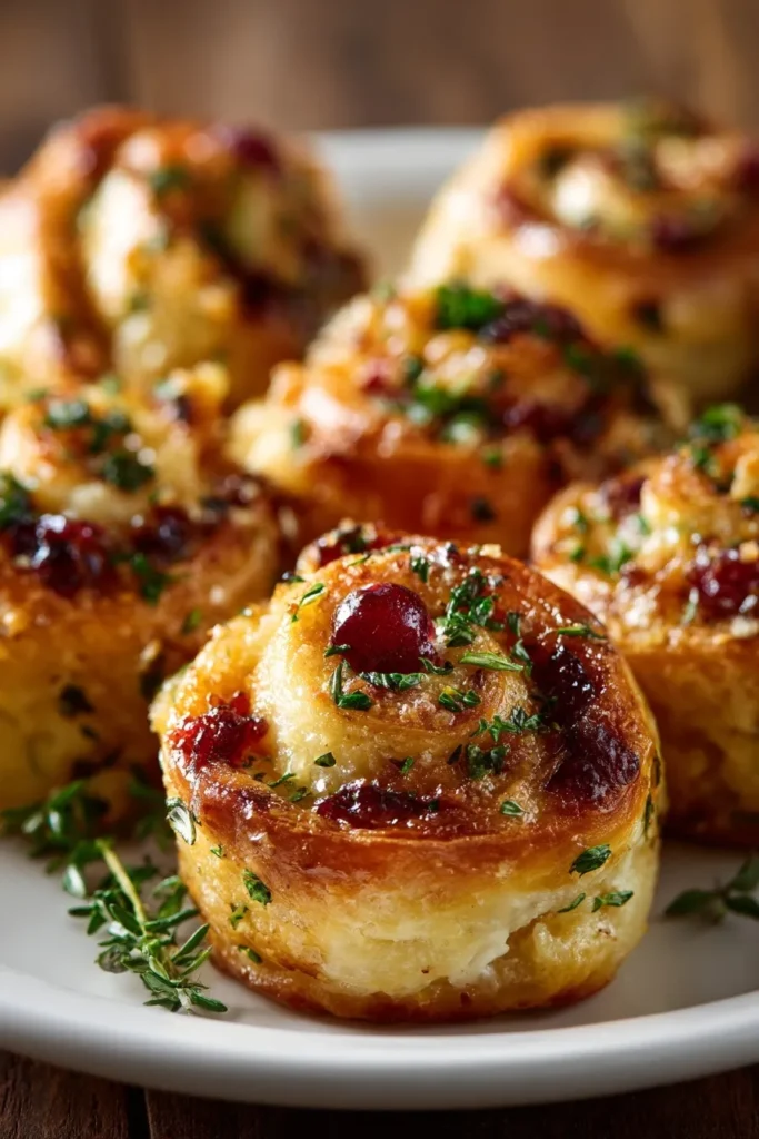 Easy Cranberry Feta Pinwheels Recipe