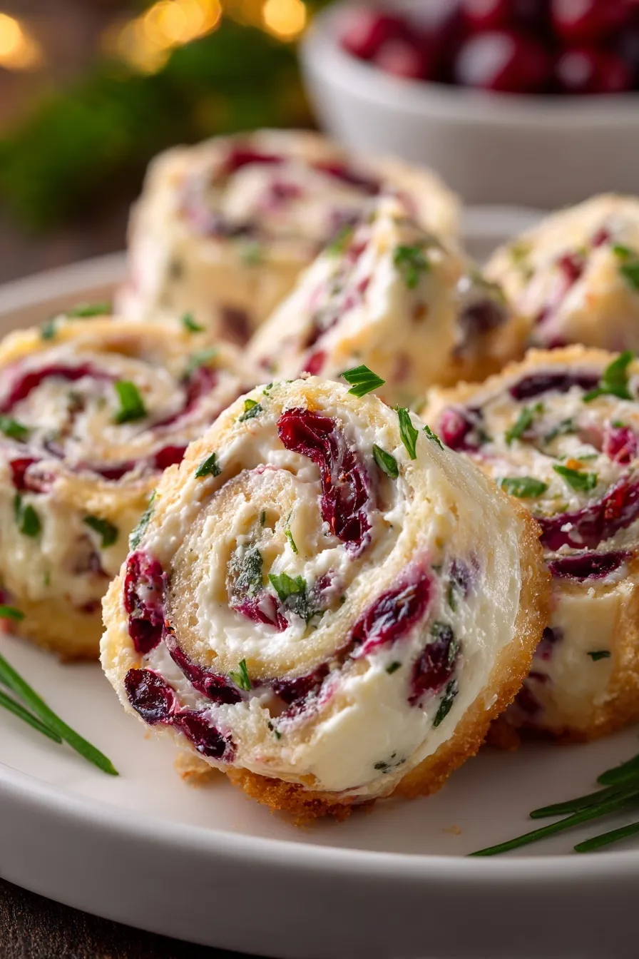 Cranberry Feta Pinwheels