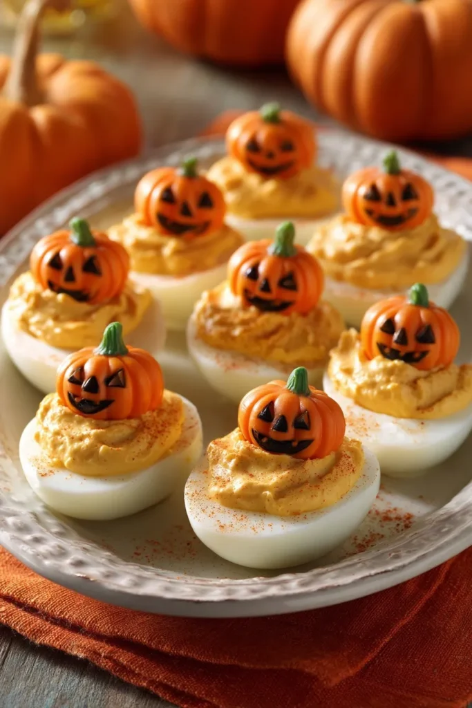 Best Pumpkin Patch Deviled Eggs