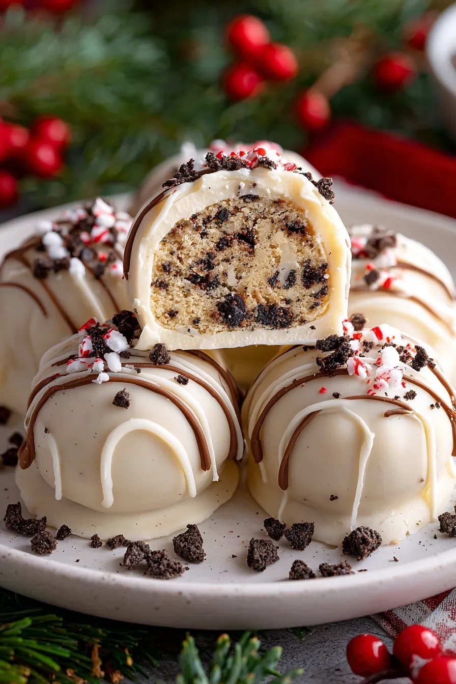 Christmas Tree Cake Truffles