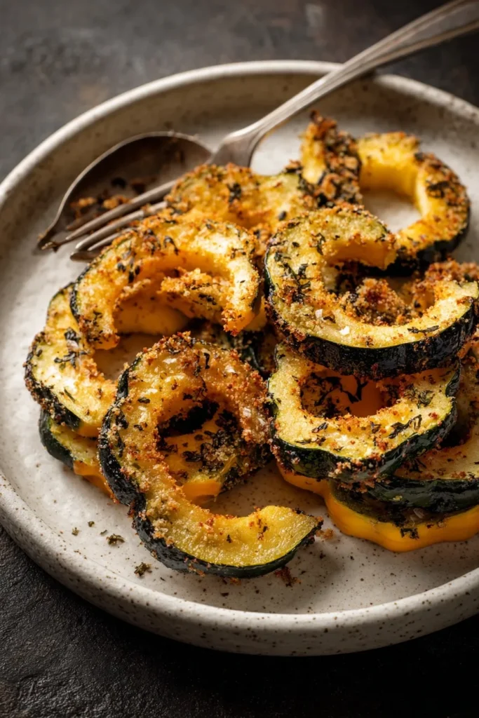 Best Baked Parmesan Garlic Acorn Squash