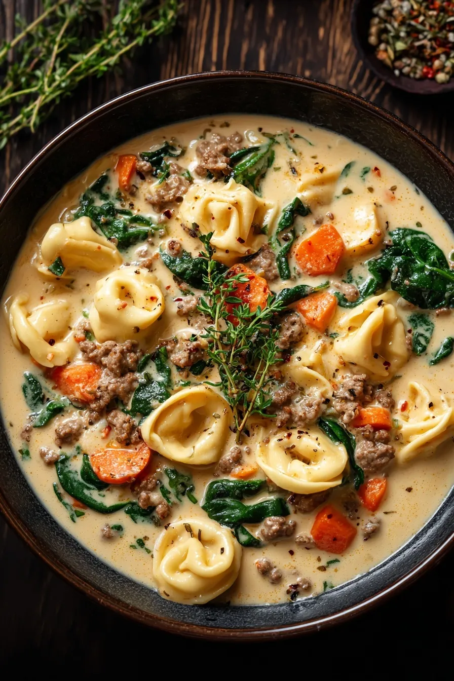 Sausage Tortellini Soup