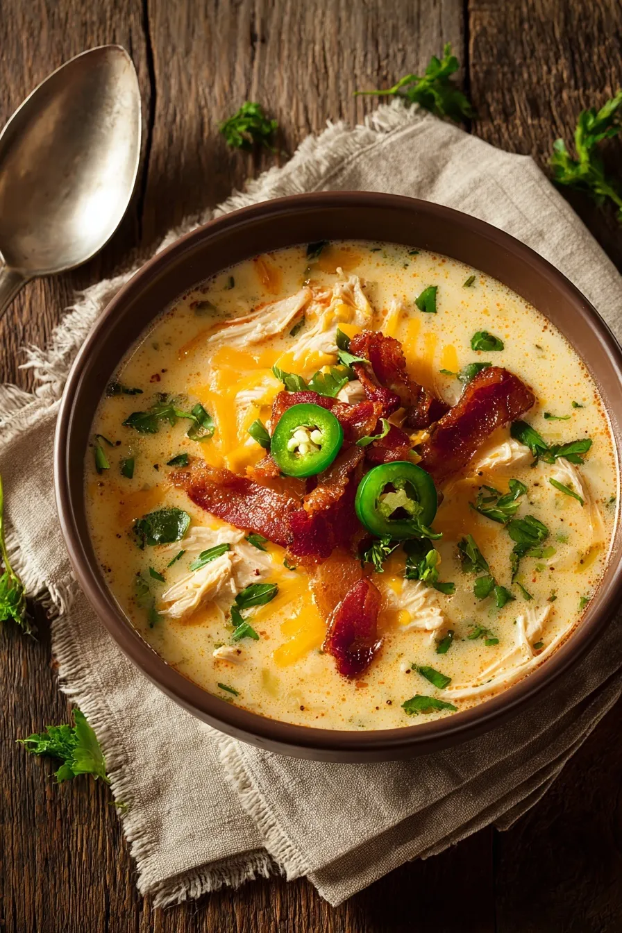 Spicy Jalapeño Popper Chicken Soup Recipe