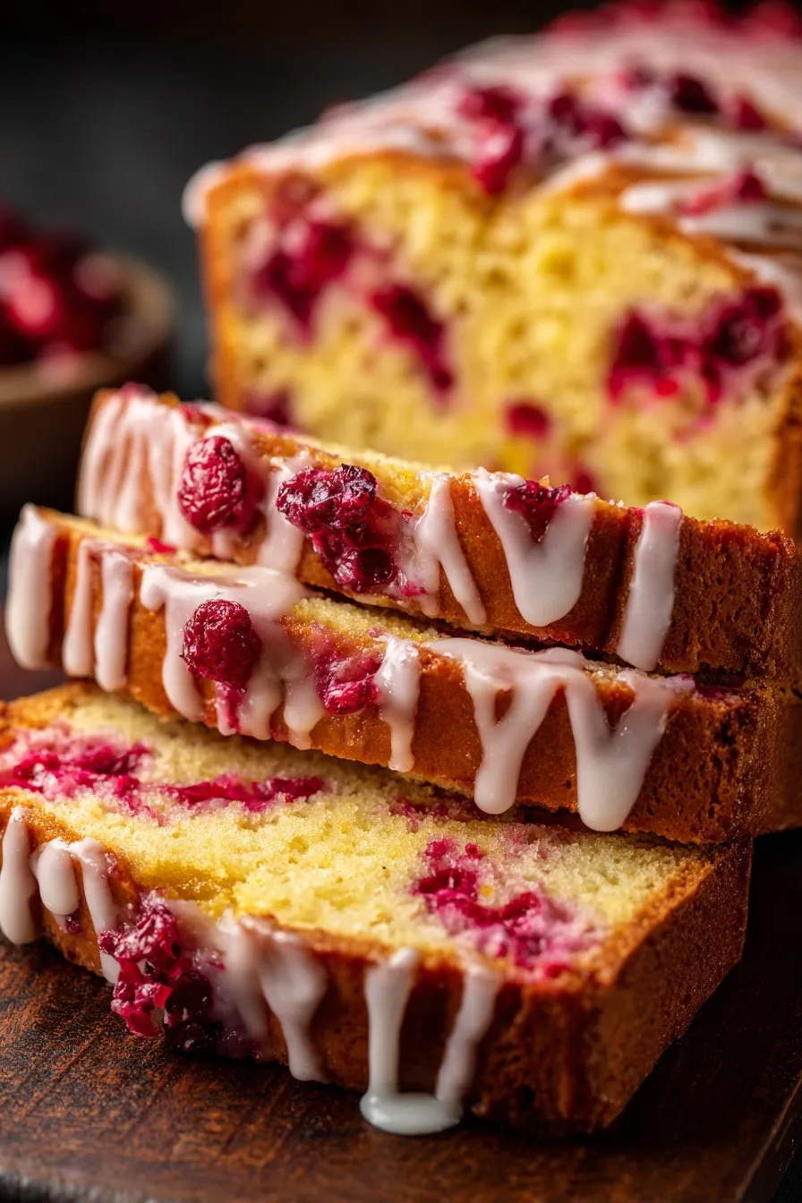 Orange Glazed Cranberry Bread