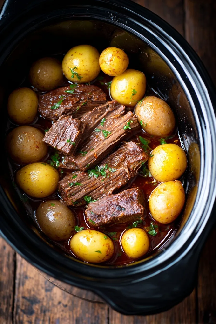 Slow Cooker Garlic Butter Beef Bites