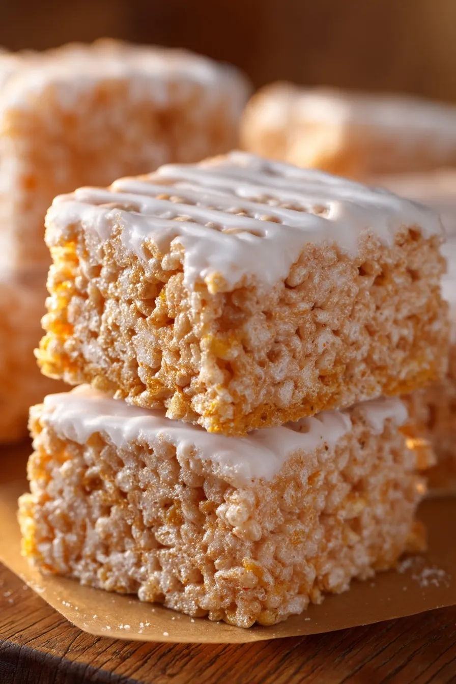 Gingerbread Rice Krispie Treats