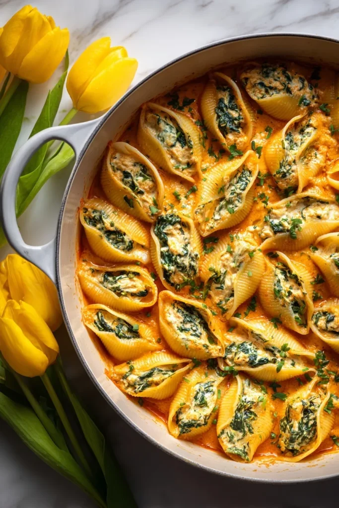 Butternut Squash Spinach Ricotta Stuffed Shells